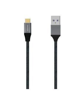 Aisens Cable USB 3.1 Gen2 Alu 3A CM-AM Gris 2.0M