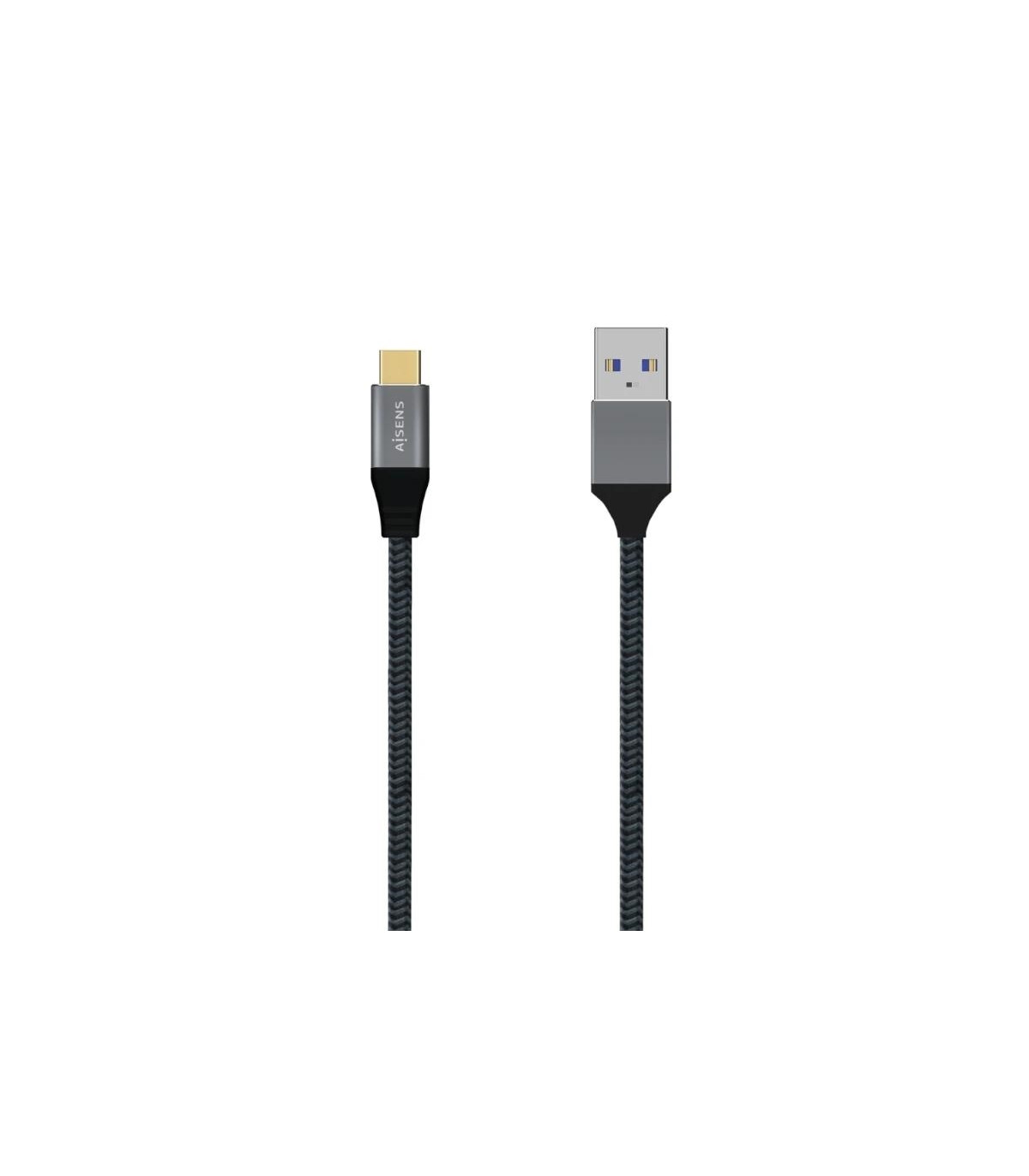Aisens Cable USB 3.1 Gen2 Alu 3A CM-AM Gris 2.0M