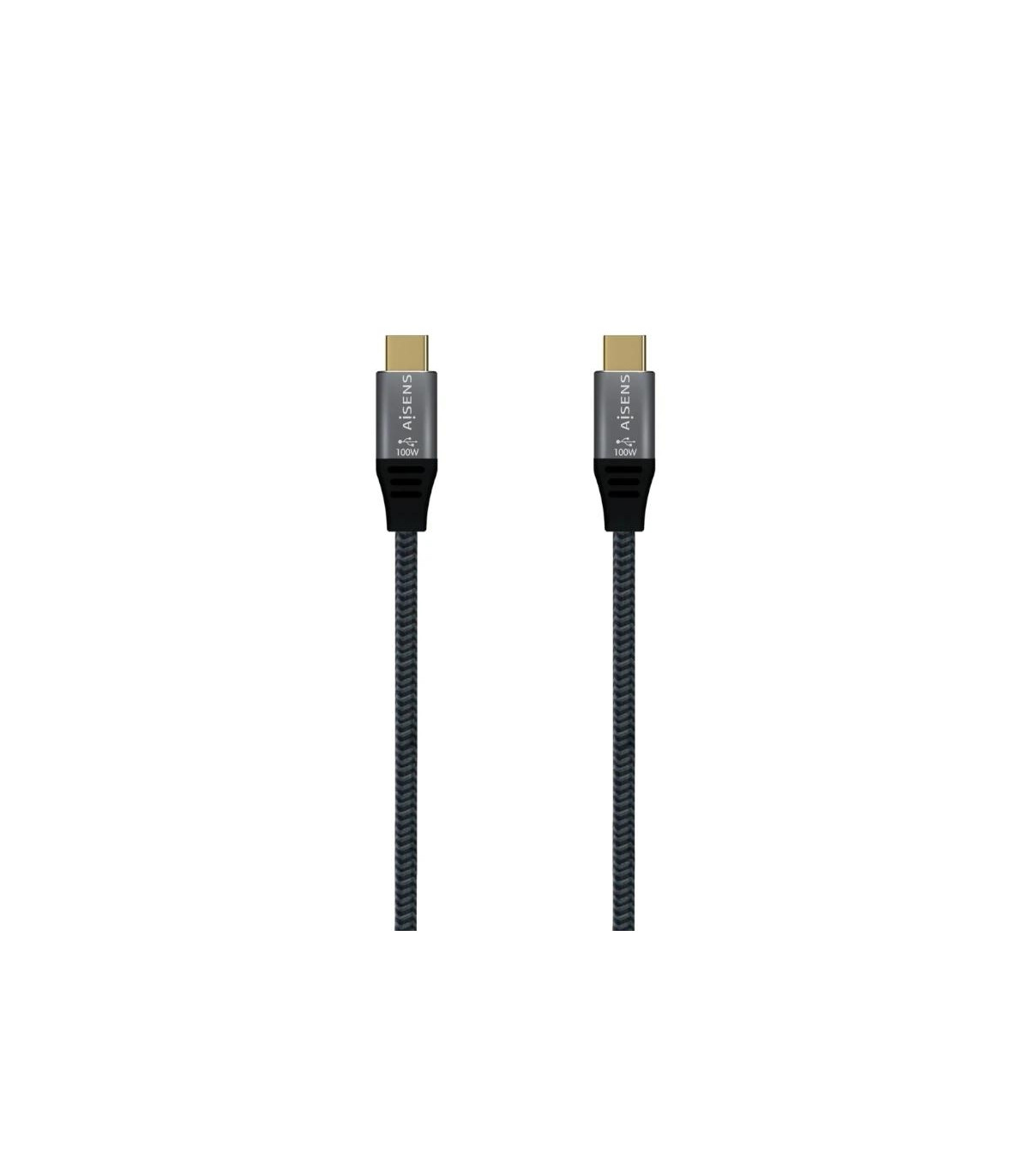 Aisens Cable USB3.2 Gen2X2 5A E-Mark CM-CM Gris 2M