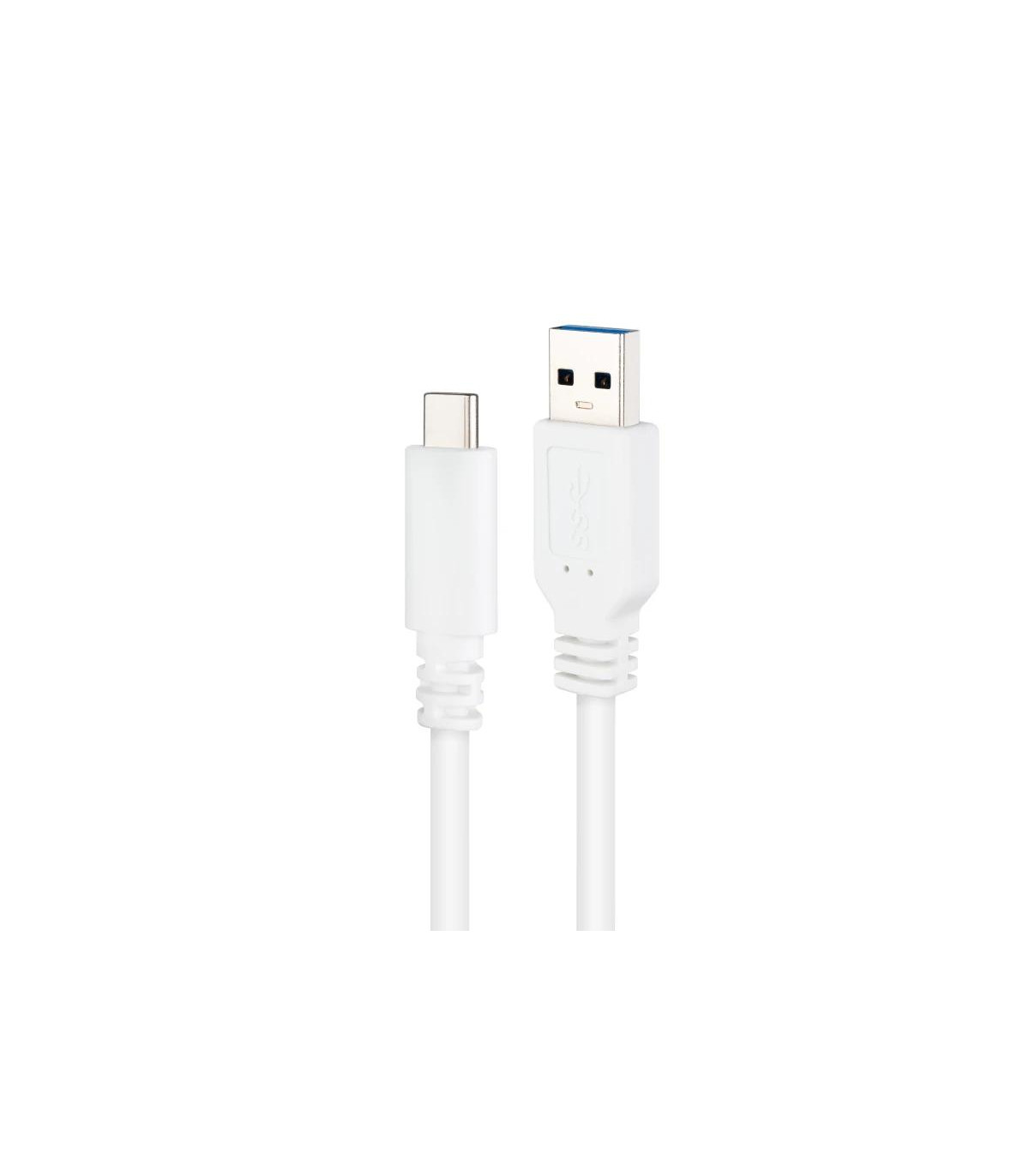Nanocable Cable USB 3.1 Gen2 USB-C/A 0,5 M Blanco