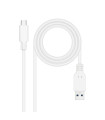 Nanocable Cable USB 3.1 Gen2 USB-C/A 1 M Blanco