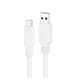 Nanocable Cable USB 3.1 Gen2 USB-C/A 2 M Blanco