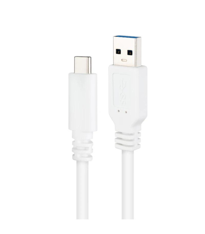 Nanocable Cable USB 3.1 Gen2 USB-C/A 2 M Blanco