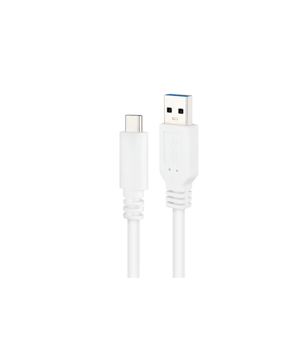 Nanocable Cable USB 3.1 Gen2 USB-C/A 2 M Blanco