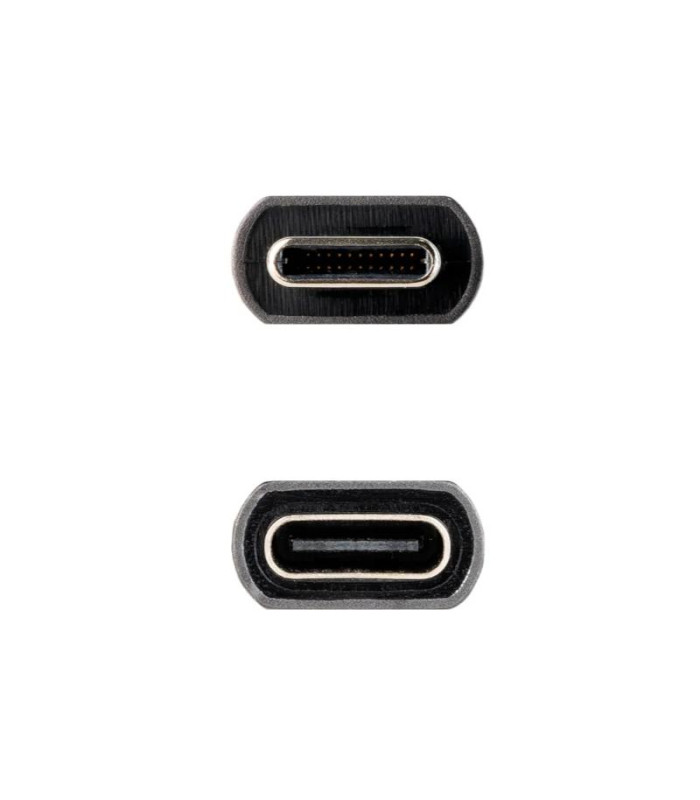 Nanocable Cable USB 3.2 Gen2 USB-C M/H 0,5 M Negro