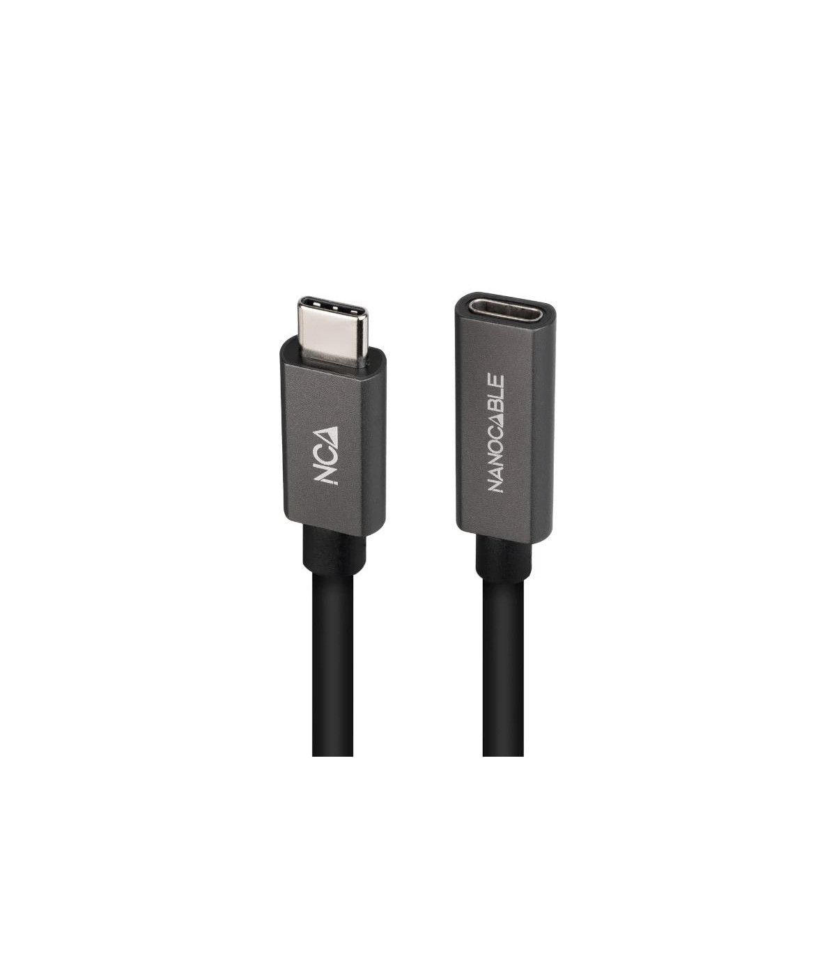 Nanocable Cable USB 3.2 Gen2 USB-C M/H 1,5 M Negro