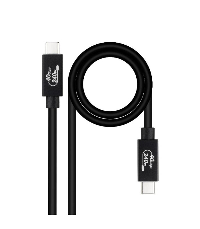 Nanocable Cable USB4 Gen3x2 40Gbps 240W USB-C 1M