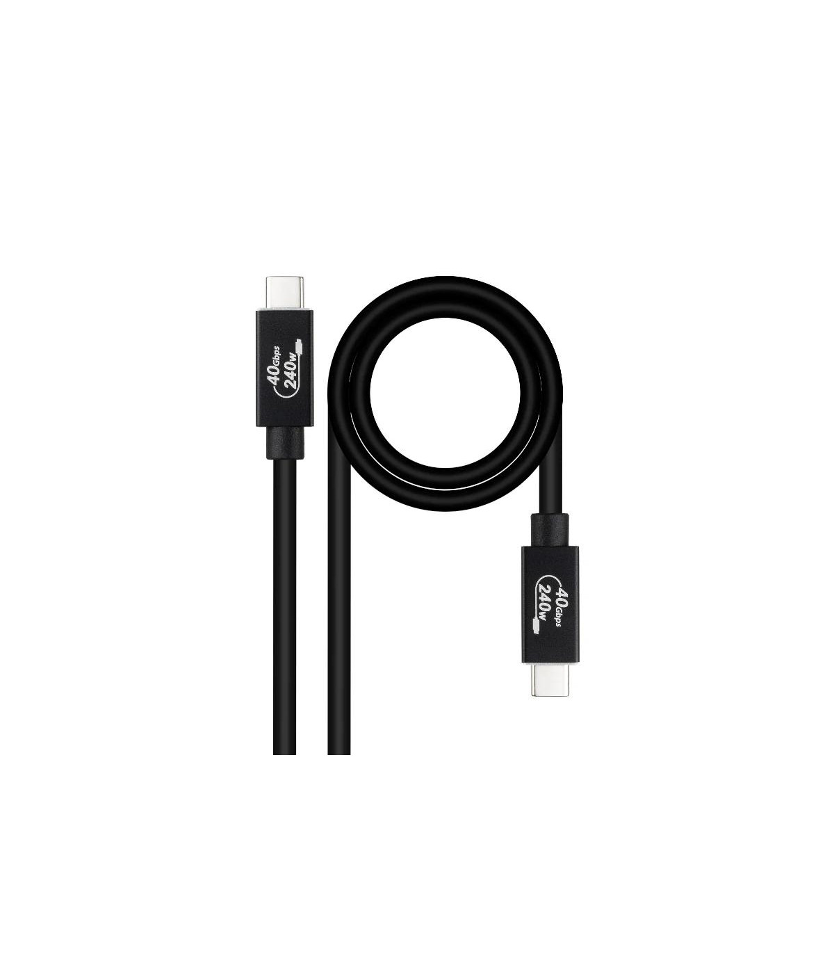 Nanocable Cable USB4 Gen3x2 40Gbps 240W USB-C 1M