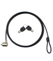 Nilox Cable de Seguridad Doble Llave 1.8 M, Negro