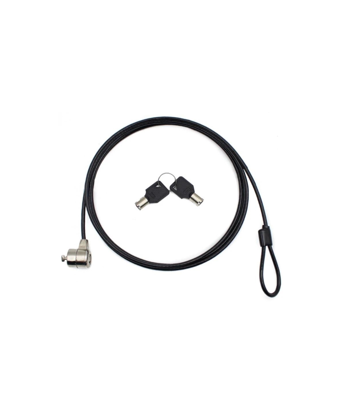 Nilox Cable de Seguridad Doble Llave 1.8 M, Negro