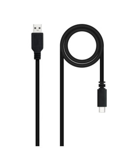 Nanocable Cable USB 2.0 3A USB-C-M/M 1.5M Negro