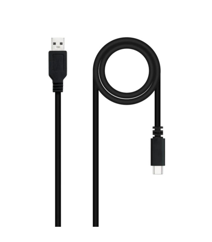 Nanocable Cable USB 2.0 3A USB-C-M/M 1.5M Negro