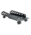 Tooq Soporte para CPU de suelo con ruedas negro