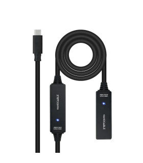 Nanocable Cable USB 3.2 amplif. C/M-C/H 10 m