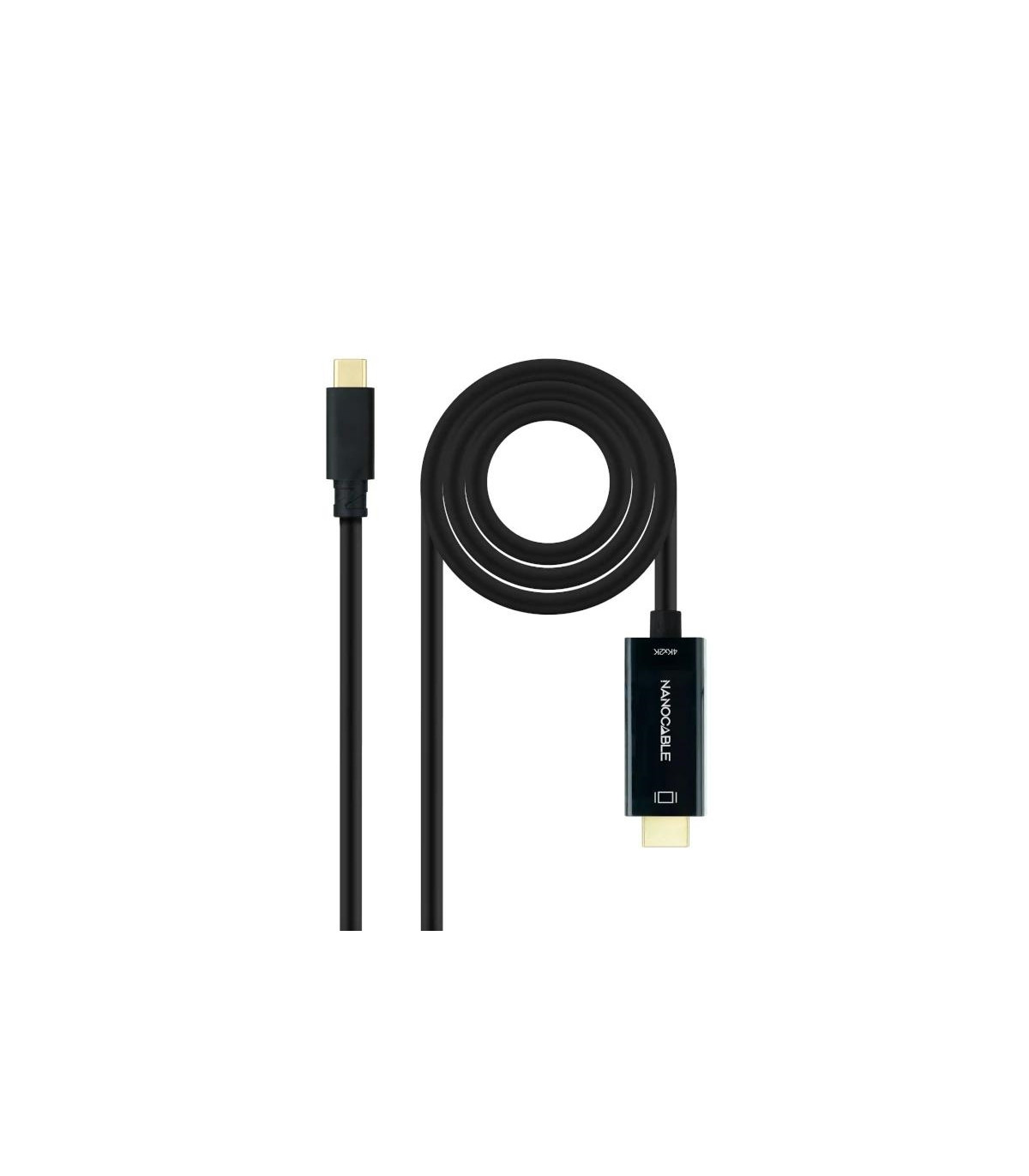 Nanocable Conversor USB-C/HDMI Negro, 5 m