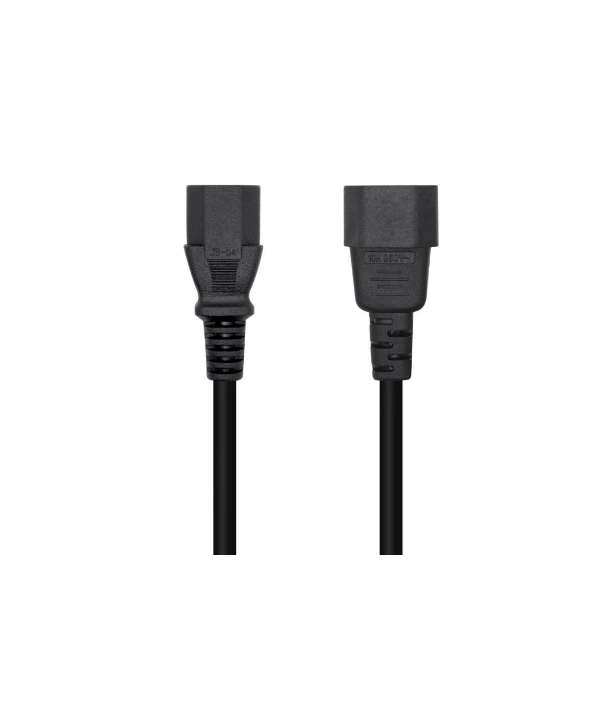 Aisens Cable alimentación C13/H-C14/M negro 1.5m