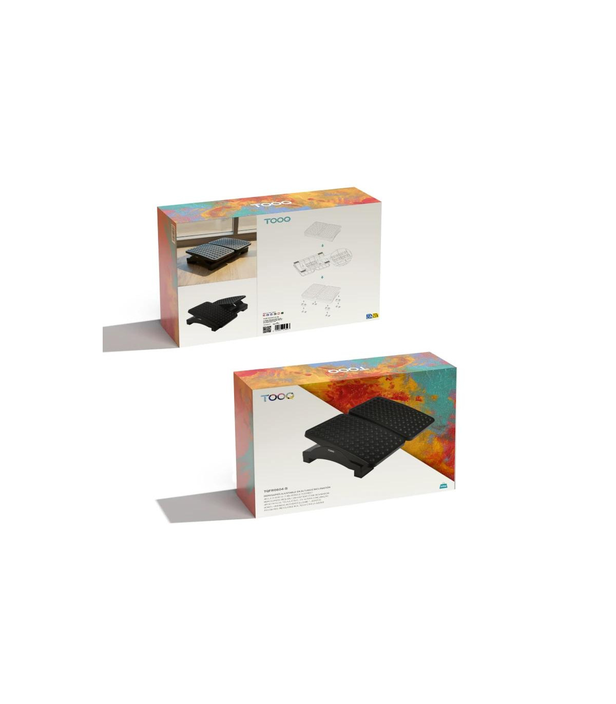 Tooq Reposapiés ajustable altura/inclinación confo