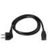 Aisens Cable alimentación CEE7M-C13H negro 3.0m