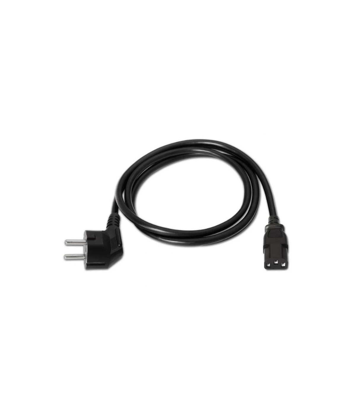 Aisens Cable alimentación CEE7M-C13H negro 3.0m