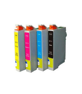 INKOEM Cartucho Compatible Epson T0712 Cian