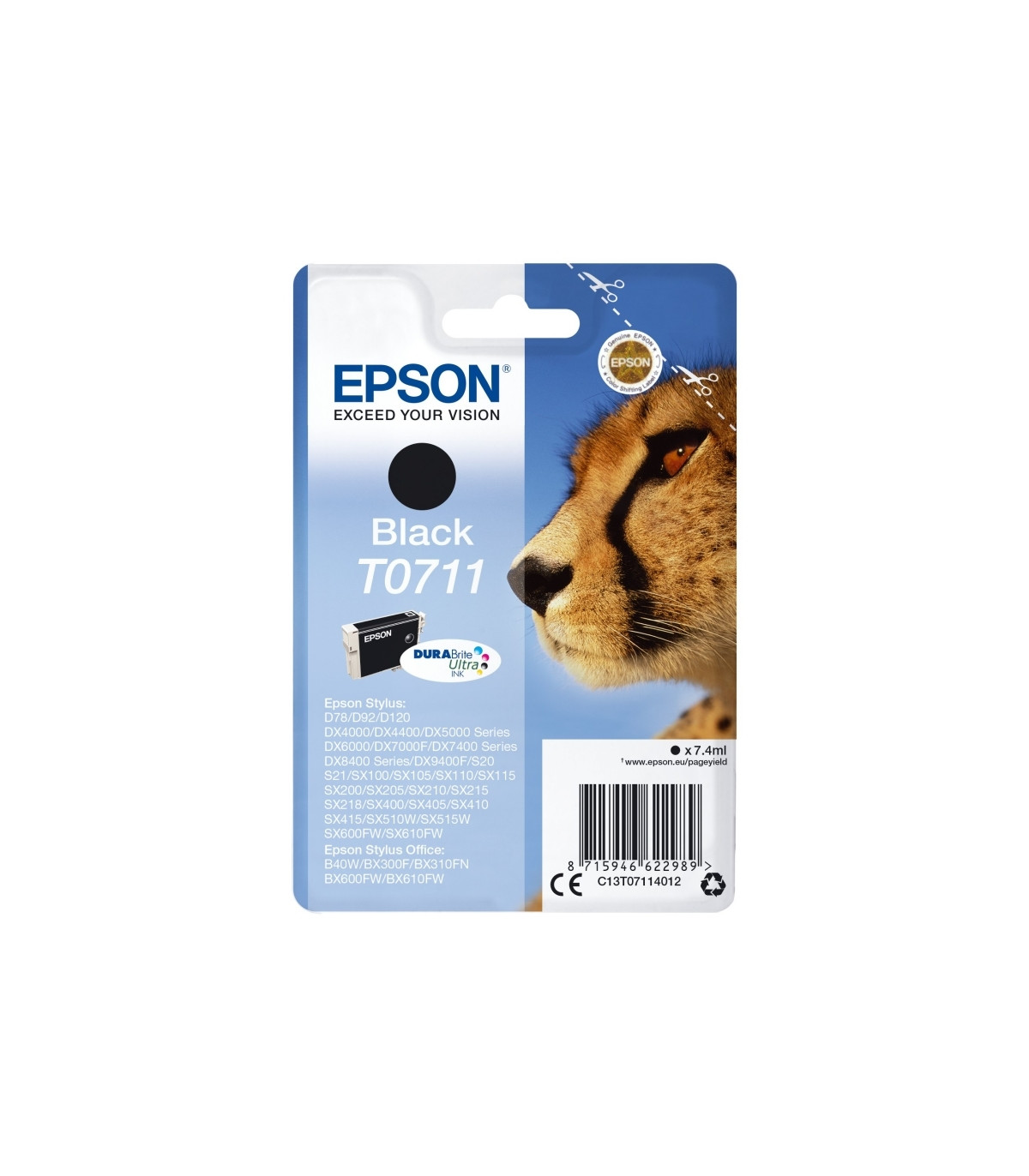 Epson Cartucho T0711 Negro