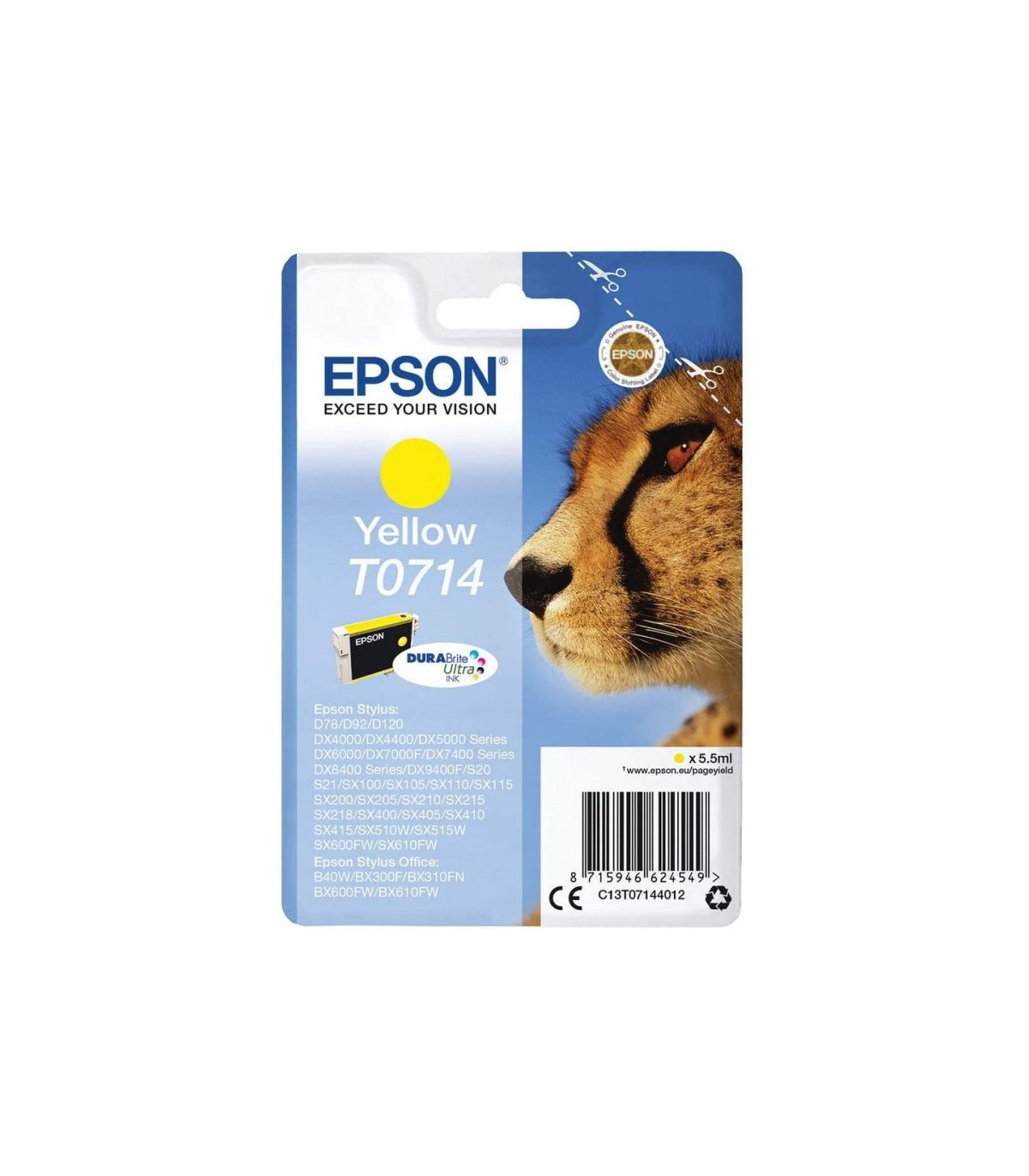 Epson Cartucho T0714 Amarillo
