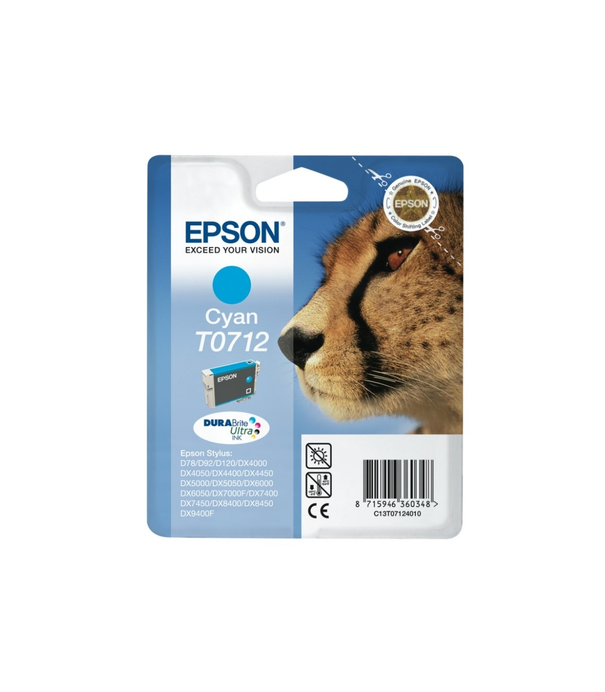 Epson Cartucho T0712 Cyan