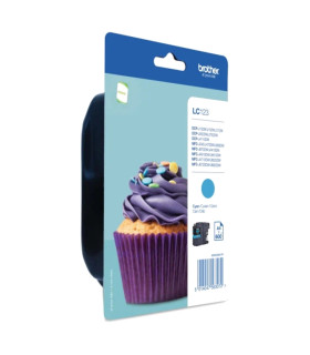 Brother Cartucho LC123CBP Cian Blister