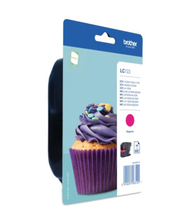Brother Cartucho LC123MBP Magenta Blister