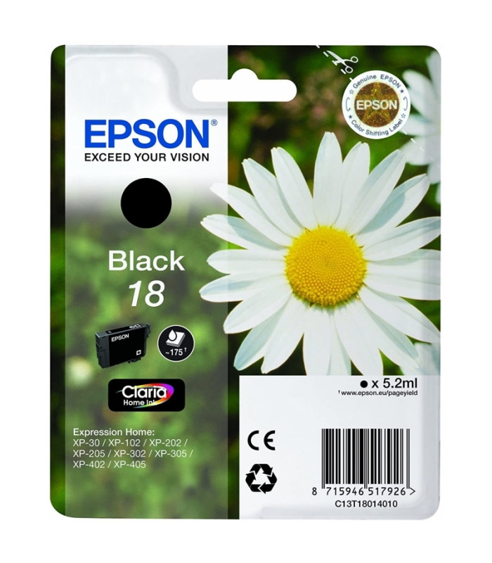 Epson Cartucho T1801 Negro