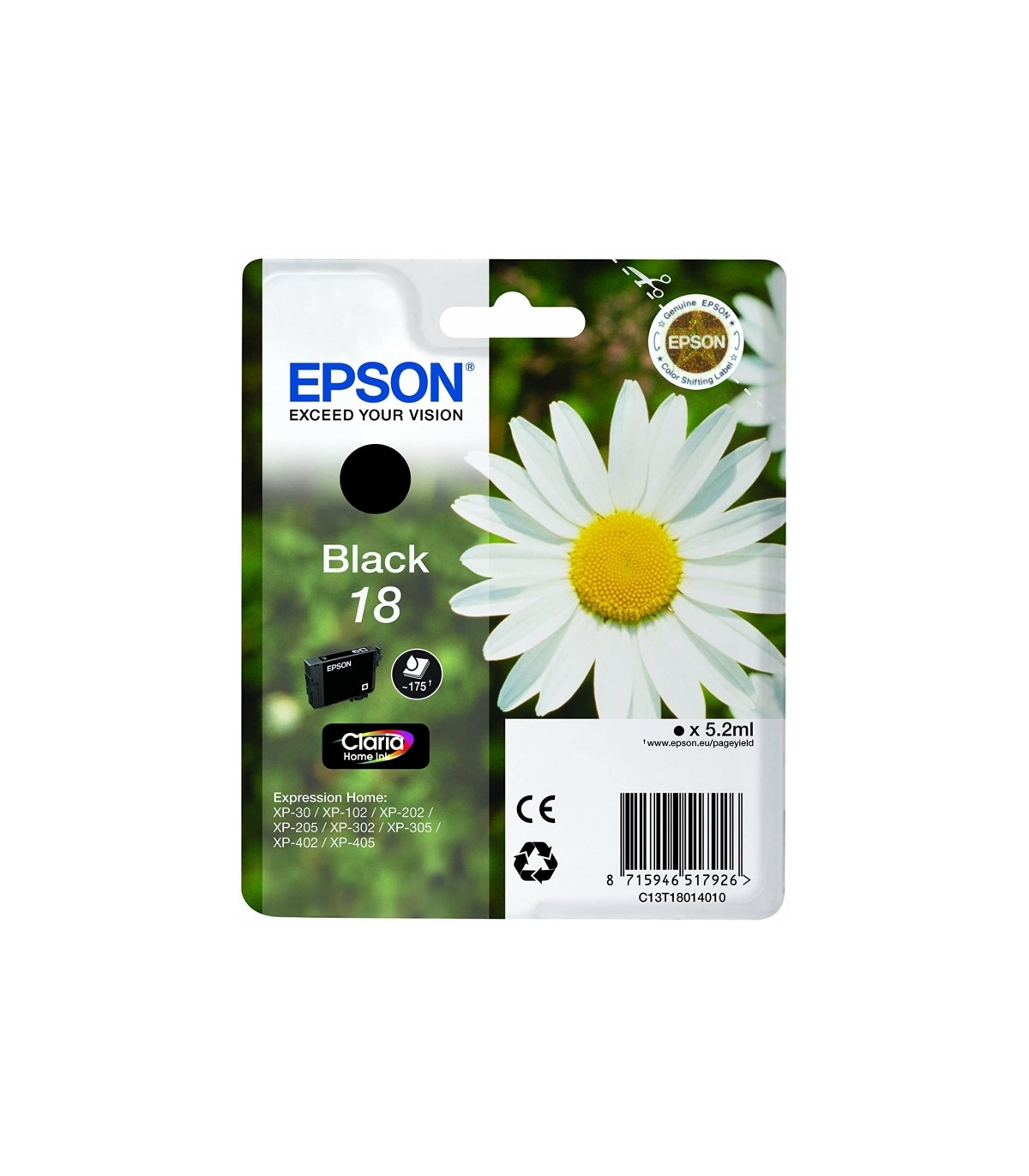 Epson Cartucho T1801 Negro