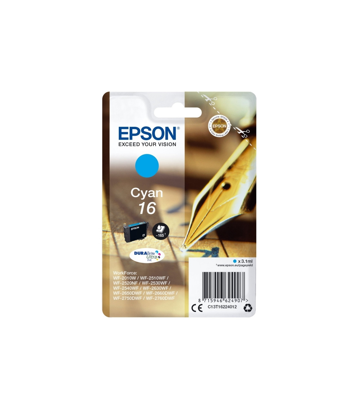 Epson Cartucho T1622 Cyan