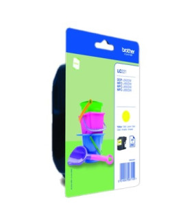 Brother Cartucho LC221YBP Amarillo