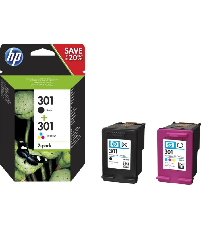 HP Cartucho Multipack 301 Negro+Color