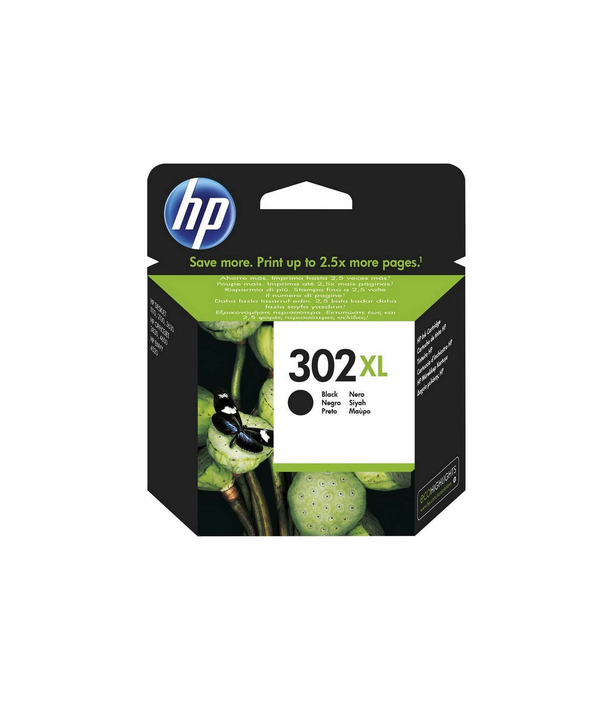 HP Cartucho 302XL Negro