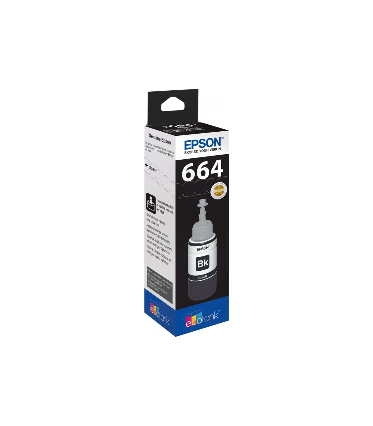 Epson Botella Tinta Ecotank T6641 Negro