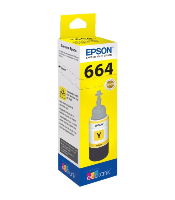 Epson Botella Tinta Ecotank T6641 Amarillo