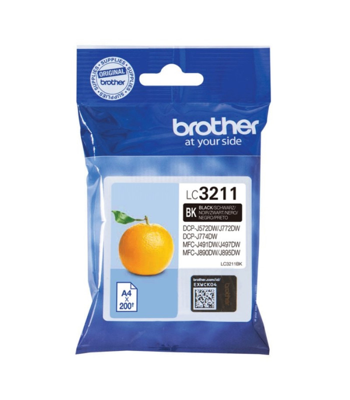Brother Cartucho LC3211BK Negro