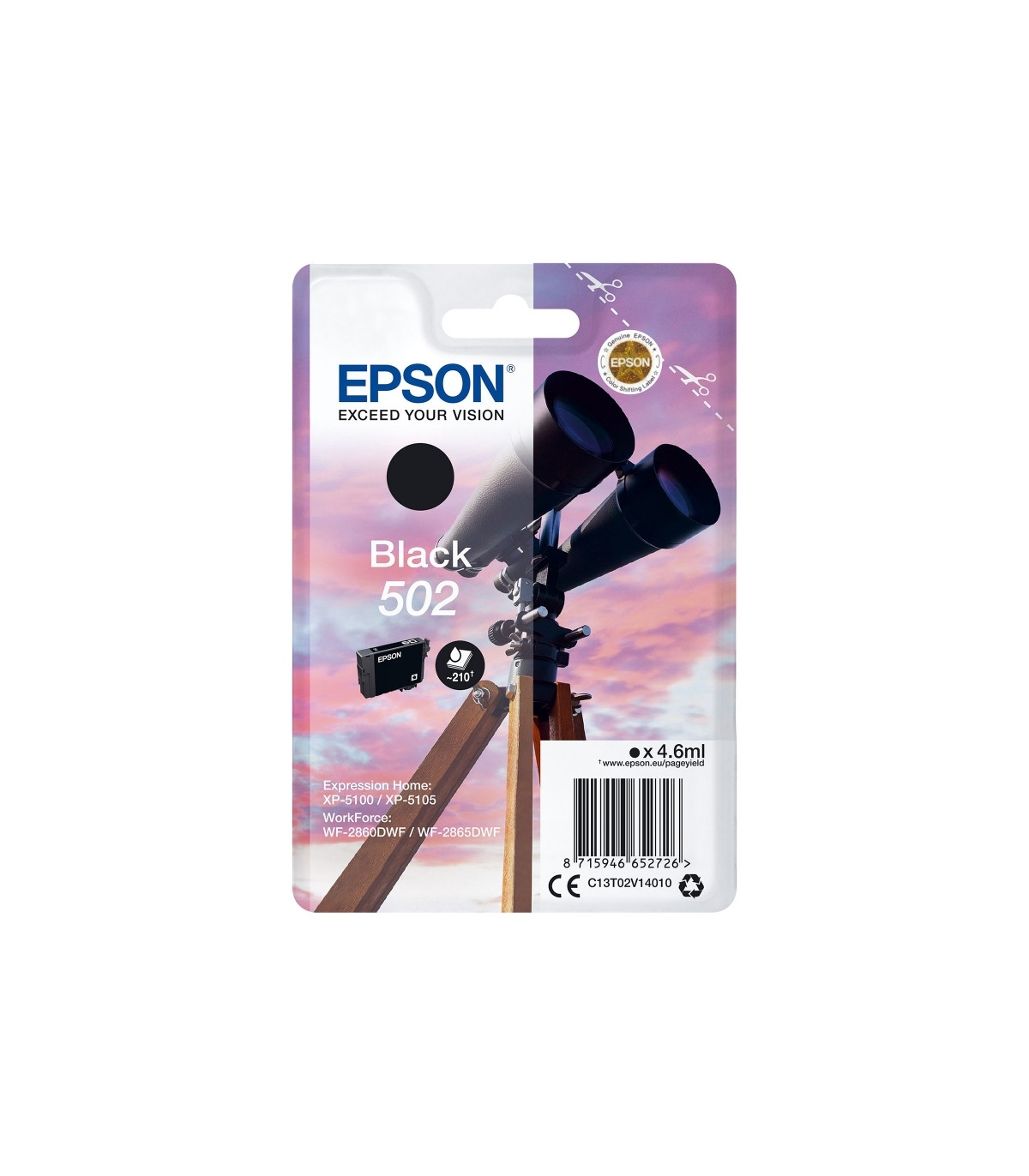 Epson Cartucho 502 Negro