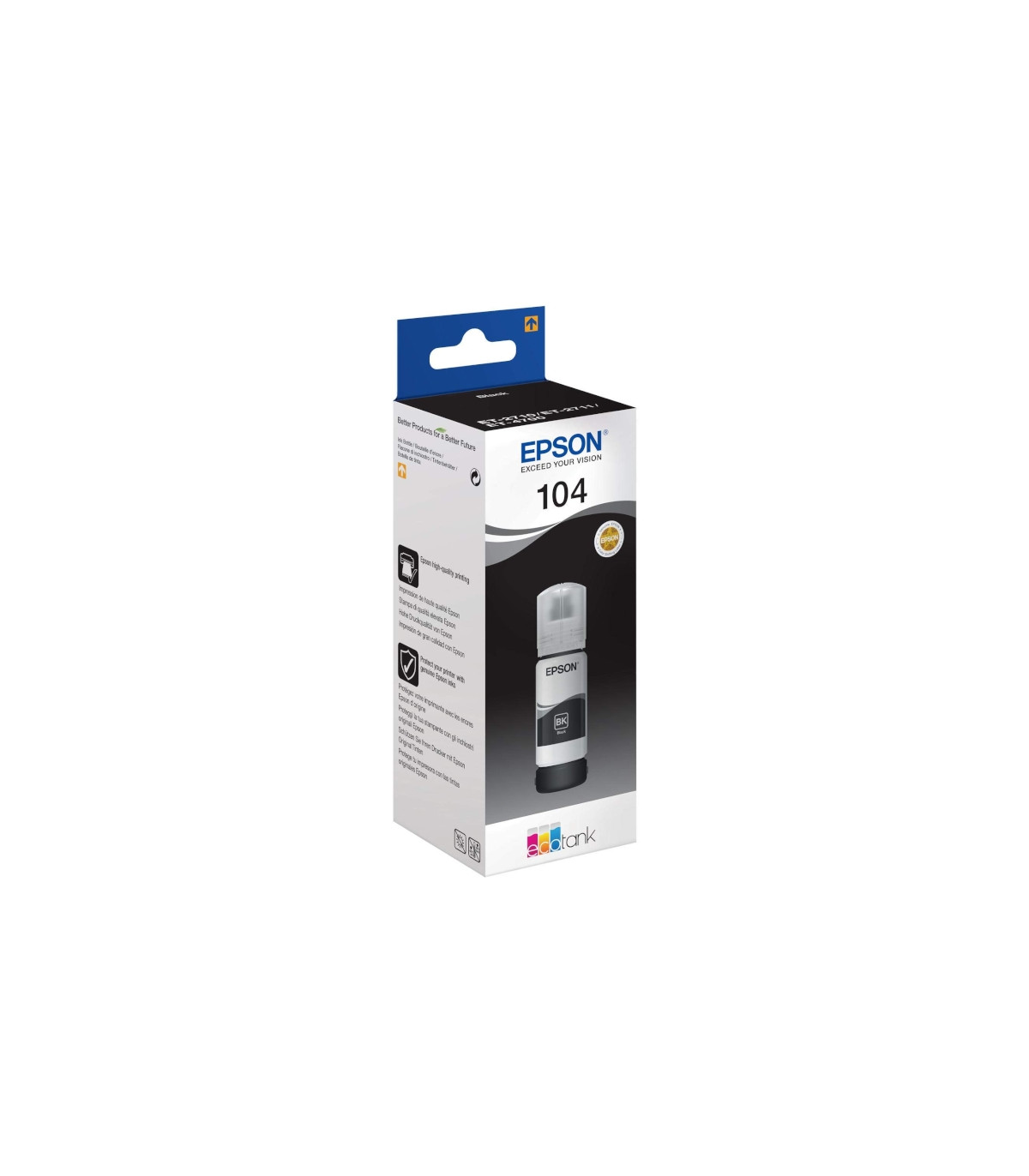 Epson Botella Tinta Ecotank 104 Negro