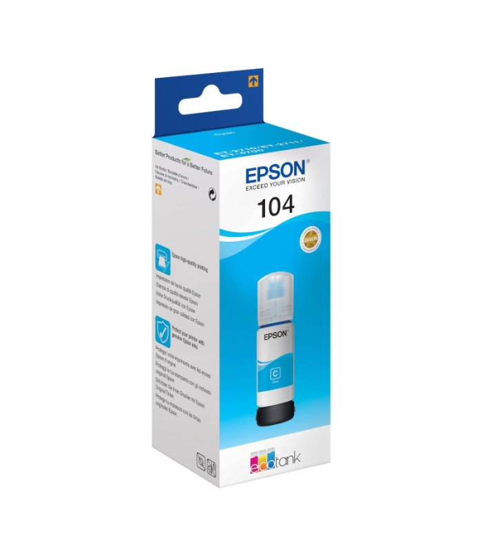Epson Botella Tinta Ecotank 104 Cyan