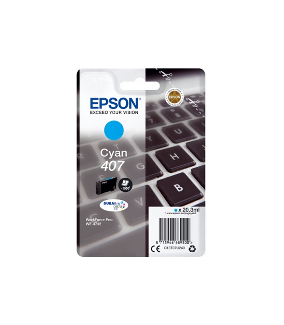 Epson Cartucho WF-4745 Cyan