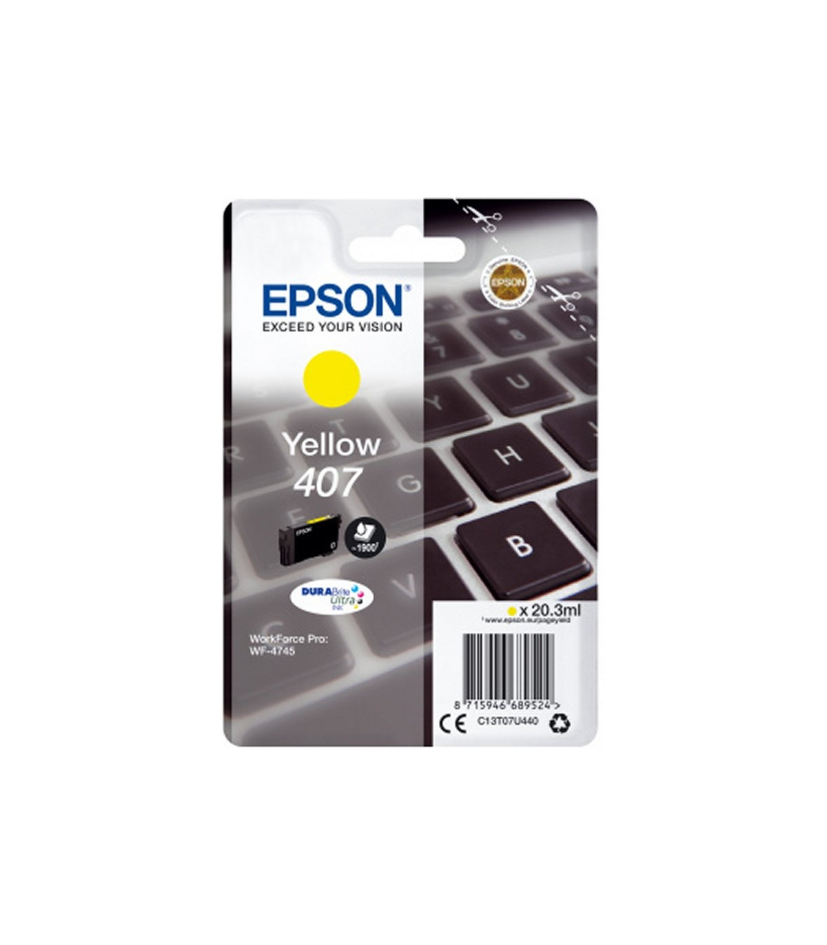 Epson Cartucho WF-4745 Amarillo