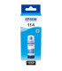 Epson Botella Tinta Ecotank 114 Cyan