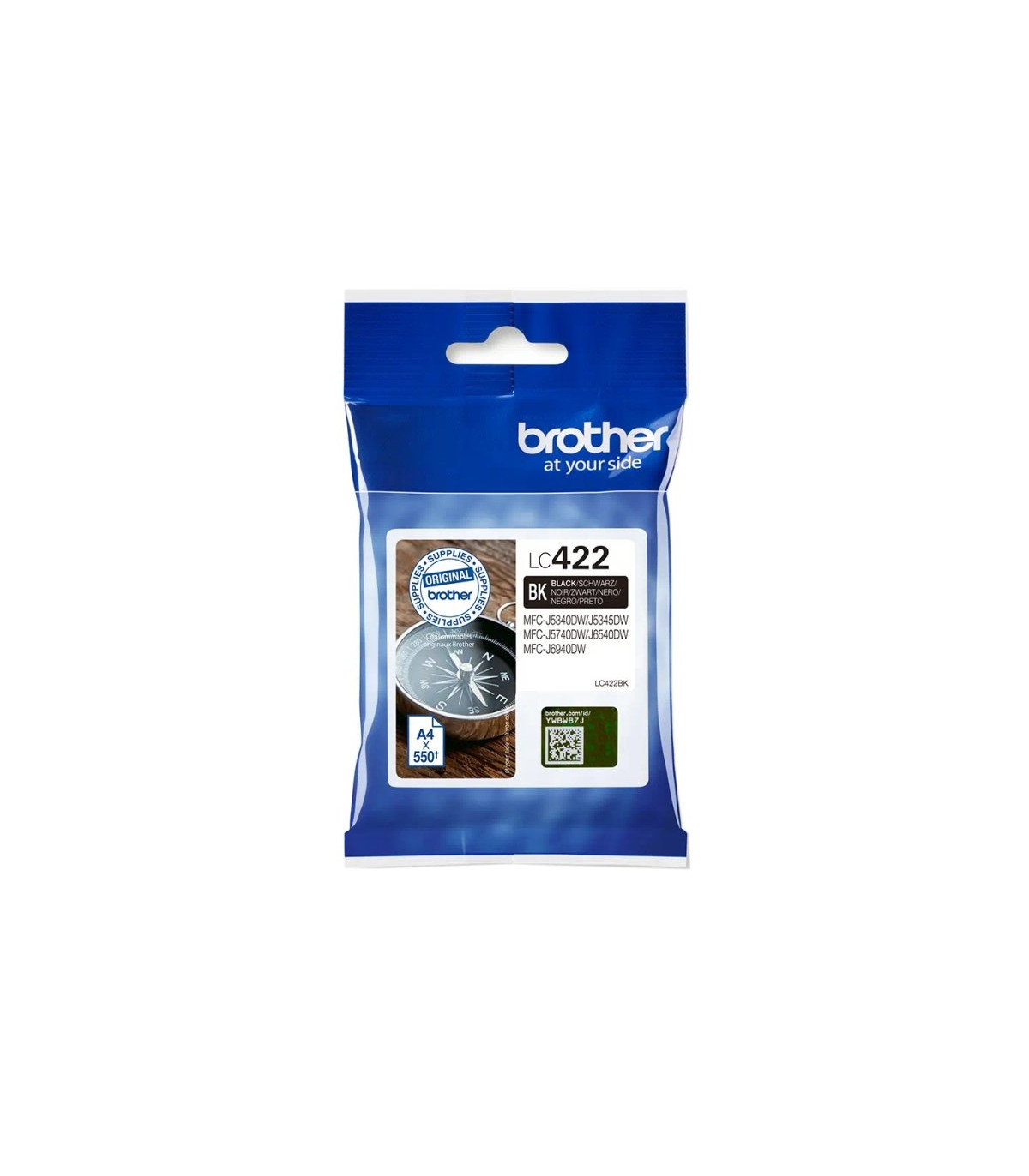 Brother Cartucho LC422BK Negro