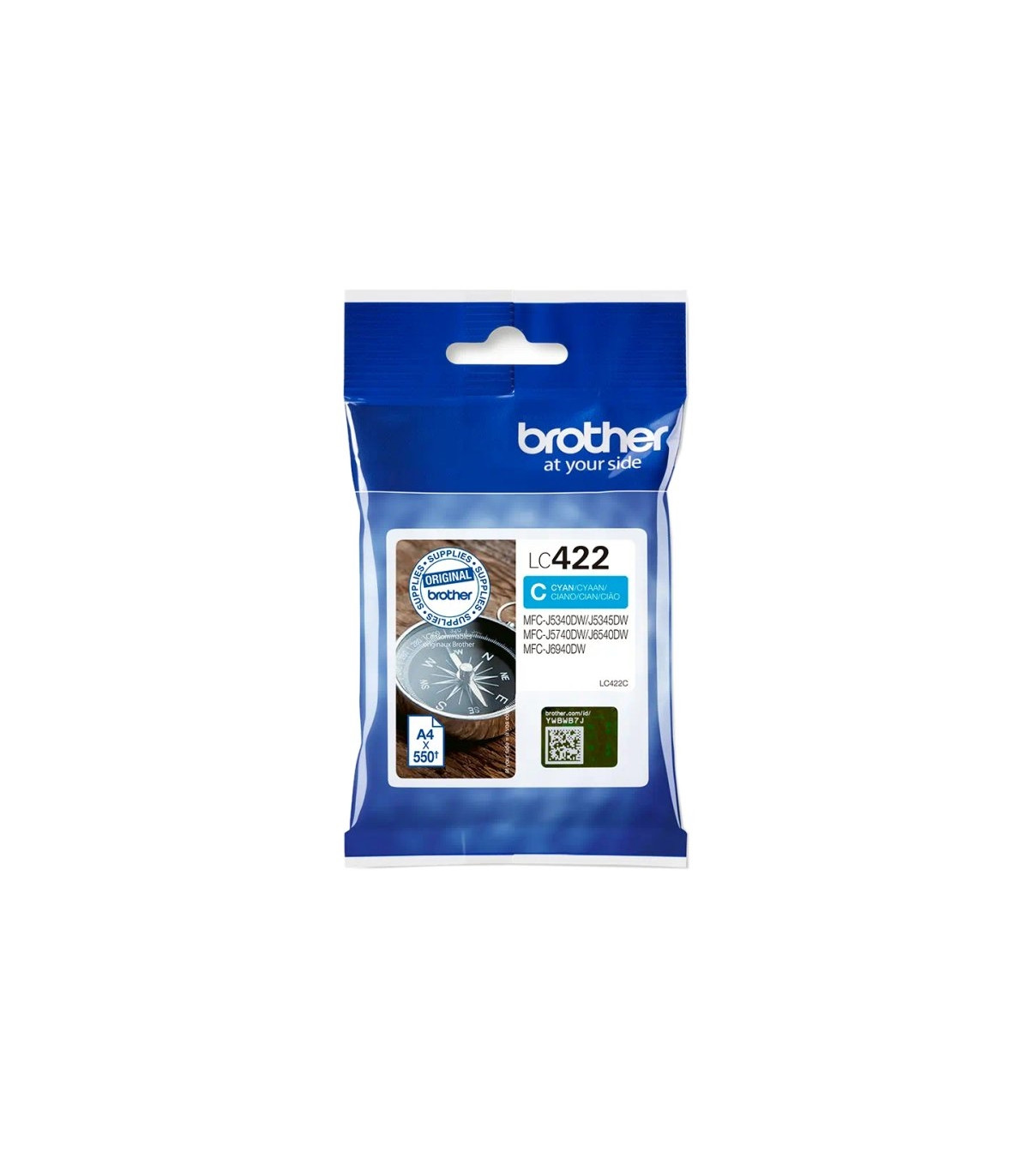 Brother Cartucho LC422C Cian