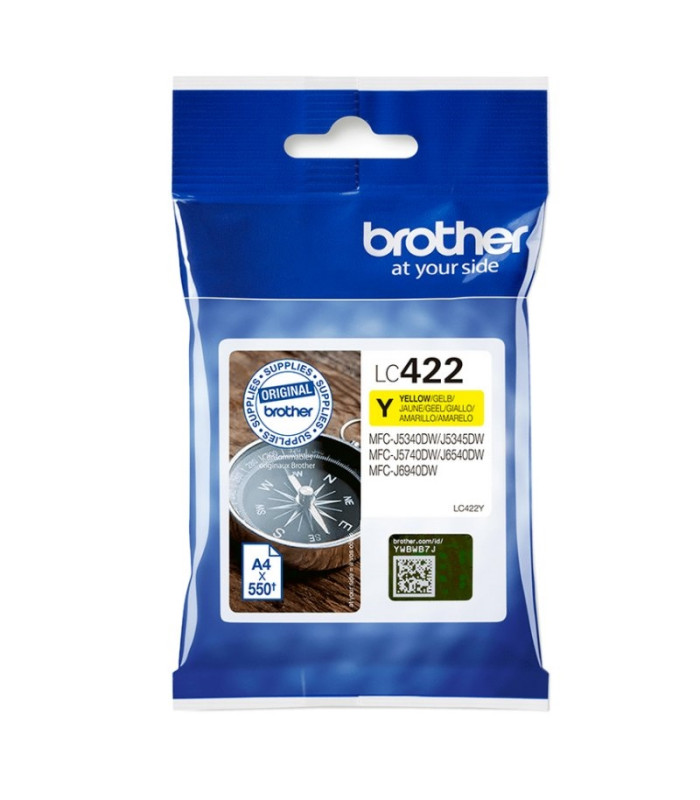 Brother Cartucho LC422Y Amarillo