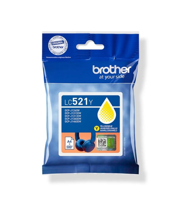 Brother Cartucho LC521Y Amarillo