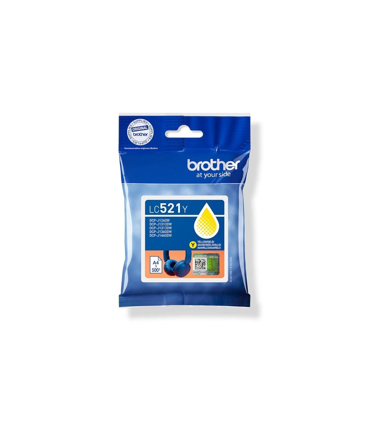 Brother Cartucho LC521Y Amarillo