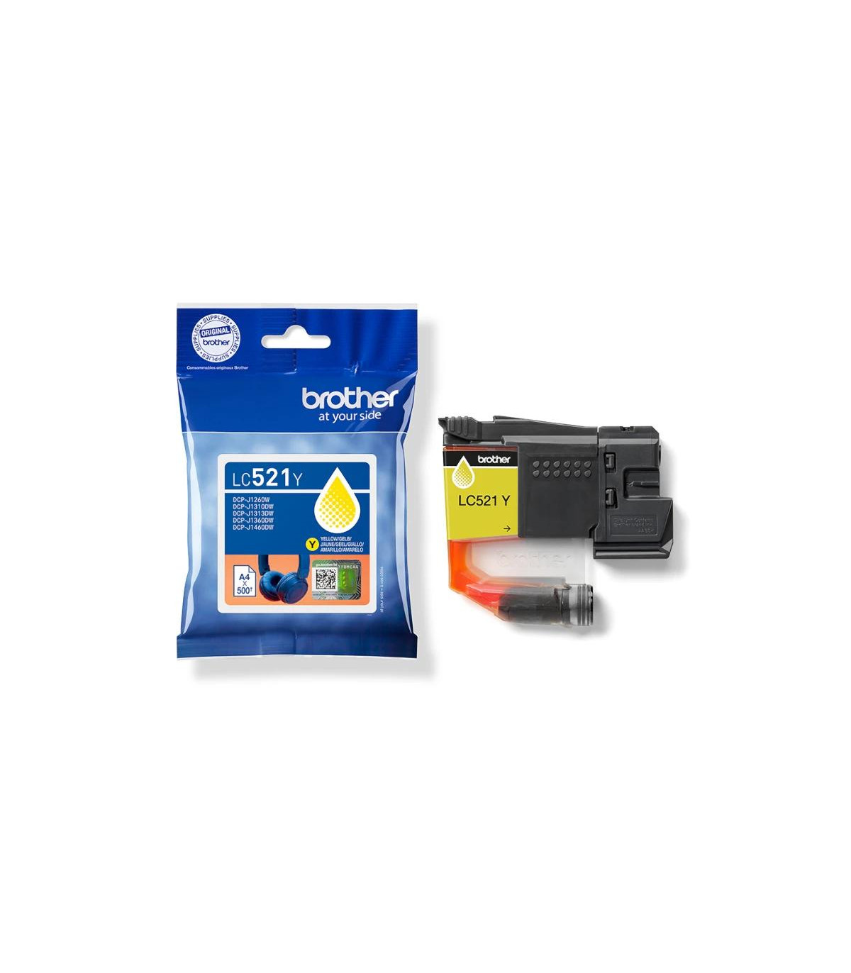 Brother Cartucho LC521Y Amarillo